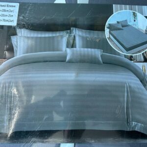 Casablanket, виконаний у сірому кольорі зі смугастим візерунком страйп-сатин.  №11